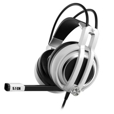 S5七彩LED燈震動綠鯊電競頭戴式耳機